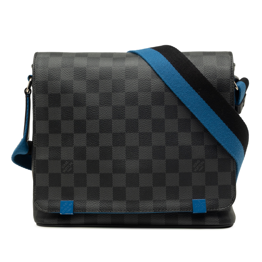 Pre-Loved Louis Vuitton Damier Graphite District NM PM